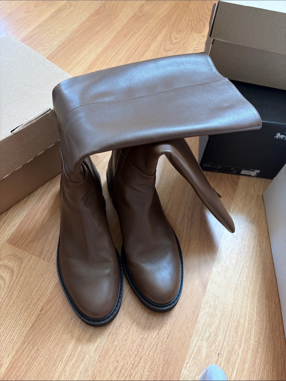Stuart Weitzman Brown Leather Ankle Boots